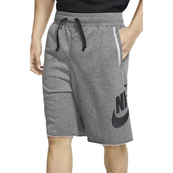 Nike Men's Sportswear Alumni Shorts in Charcoal Heather Size X